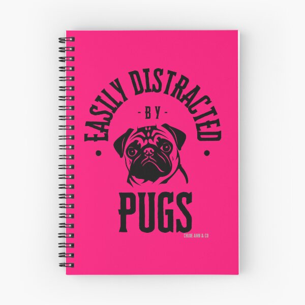 Item preview, Easily Distracted By Pugs designed and sold by ChloeAnnandCo.
