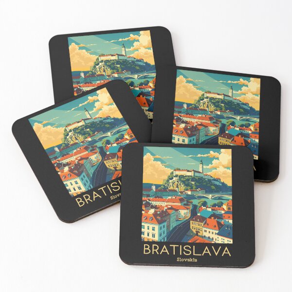 Item preview, A Vintage Travel Illustration of Bratislava - Slovakia designed and sold by GoodOldVintage.