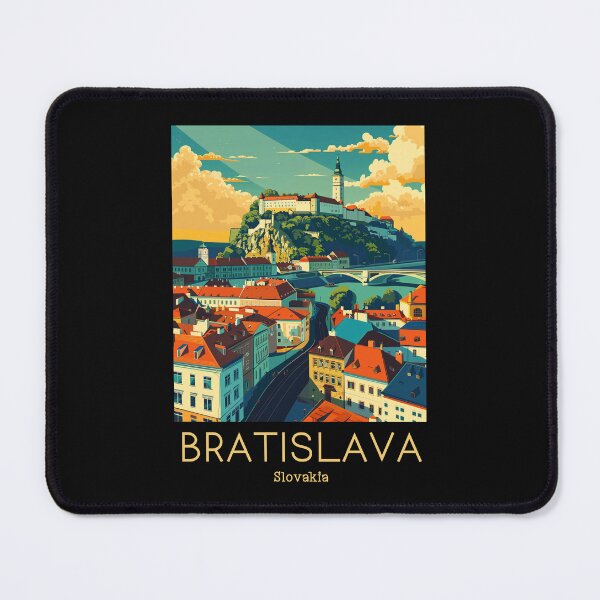Item preview, A Vintage Travel Illustration of Bratislava - Slovakia designed and sold by GoodOldVintage.