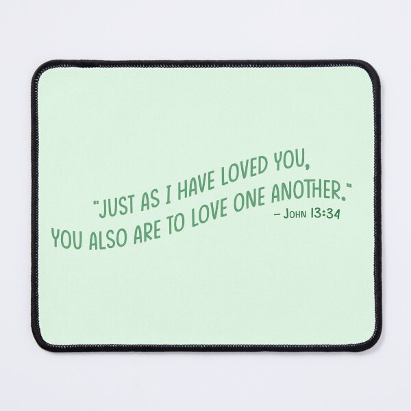 Item preview, John 13:34 - Bible Verse in Green designed and sold by MagnoliaLamb.
