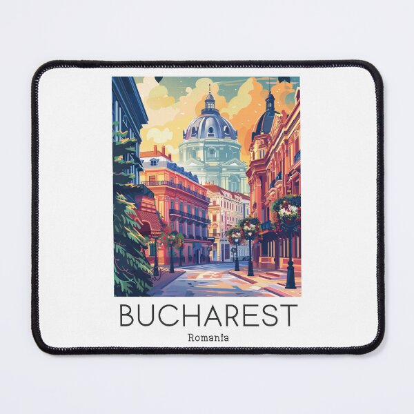 Item preview,  A Vintage Travel Illustration of Bucharest - Romania  designed and sold by GoodOldVintage.