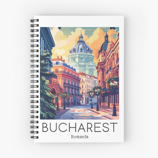 Item preview,  A Vintage Travel Illustration of Bucharest - Romania  designed and sold by GoodOldVintage.