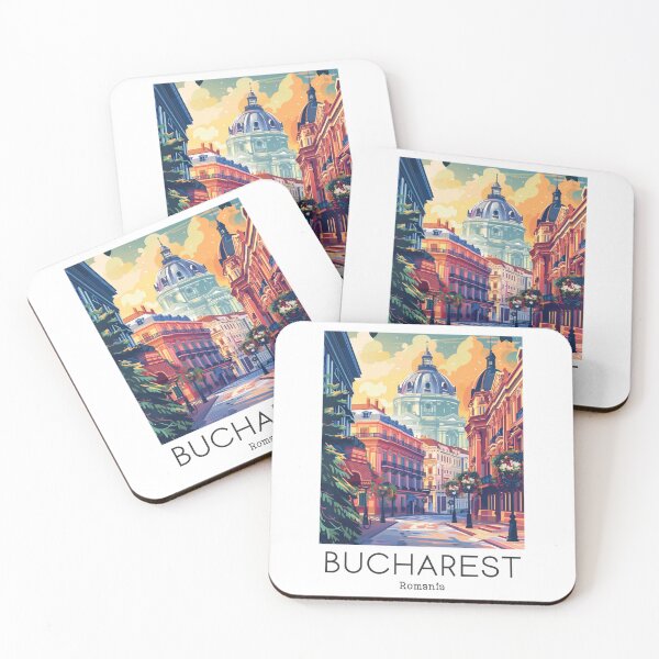 Item preview,  A Vintage Travel Illustration of Bucharest - Romania  designed and sold by GoodOldVintage.