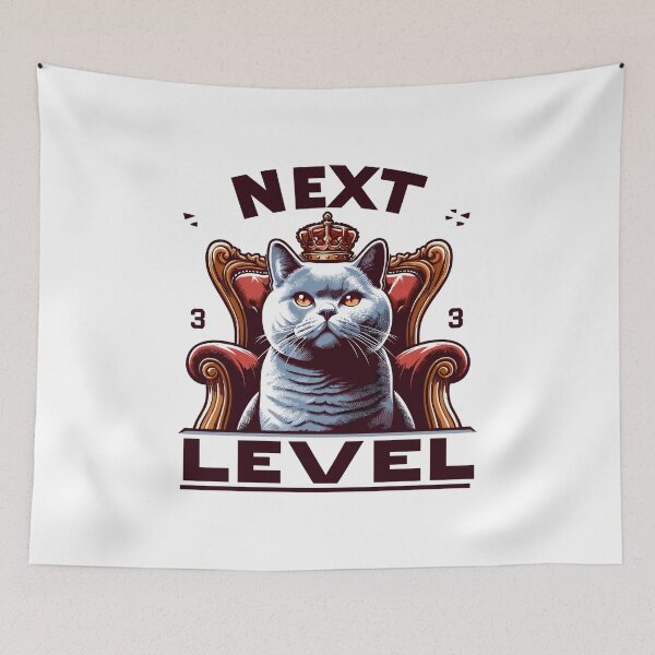 Item preview, BKH British Shorthair Blue Cat King Chair Gift designed and sold by Pineapple-Tree.