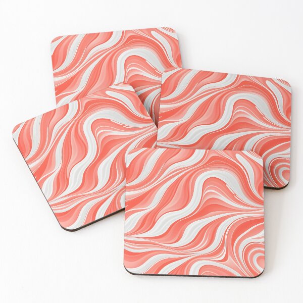 Item preview, Mid Century Modern Liquid Swirl, Coral designed and sold by Prints and Lifestyle.