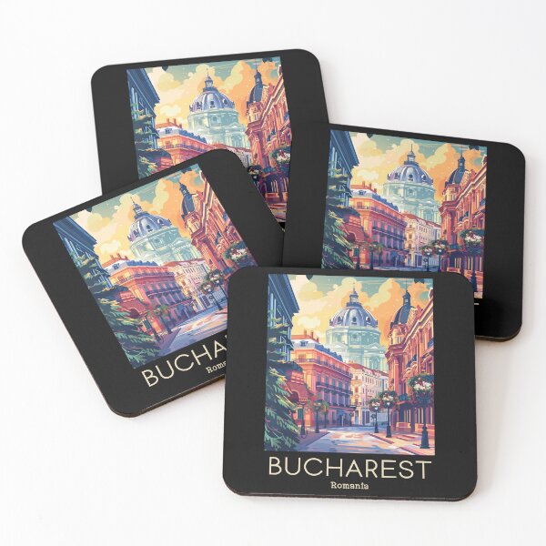 Item preview,  A Vintage Travel Illustration of Bucharest - Romania  designed and sold by GoodOldVintage.