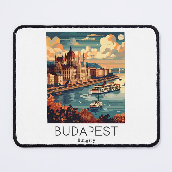 Item preview, Una ilustración de viajes vintage de Budapest - Hungría designed and sold by GoodOldVintage.