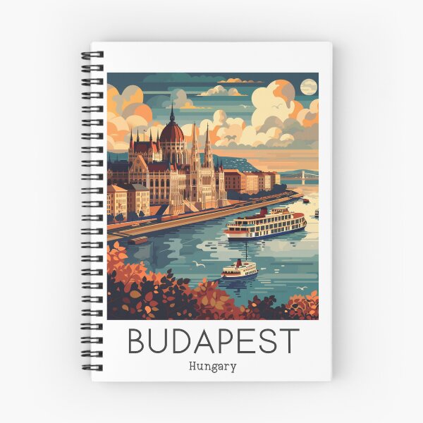 Item preview, A Vintage Travel Illustration of Budapest - Hungary  designed and sold by GoodOldVintage.