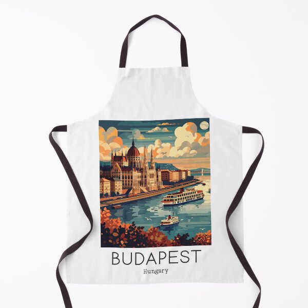 Item preview, A Vintage Travel Illustration of Budapest - Hungary designed and sold by GoodOldVintage.