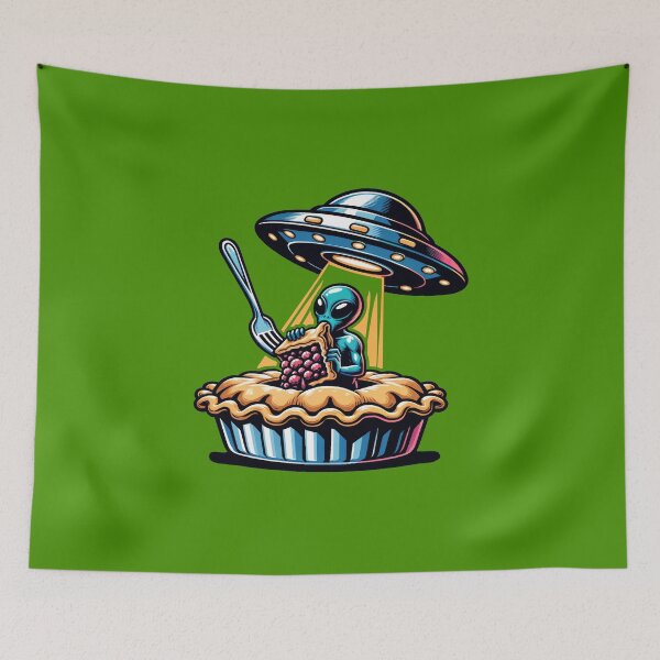Item preview, Aliens Stealing Shepherd's Pie designed and sold by MGRcompany.