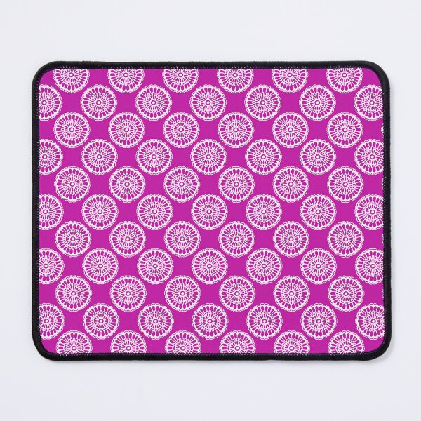 Item preview, Pink and white Indian influenced pattern designed and sold by SmarterThingz.