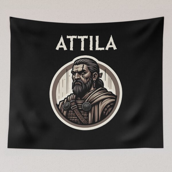 Item preview, Attila the Hun Ancient Dark Ages Hunnic History designed and sold by Agema Apparel.