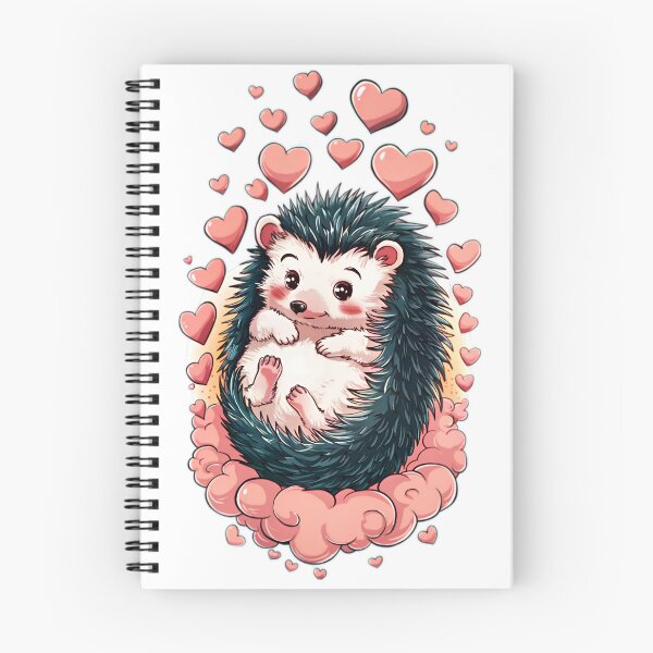 Item preview, Cute porcupine on a cloud of hearts designed and sold by BlissfulBlossom.