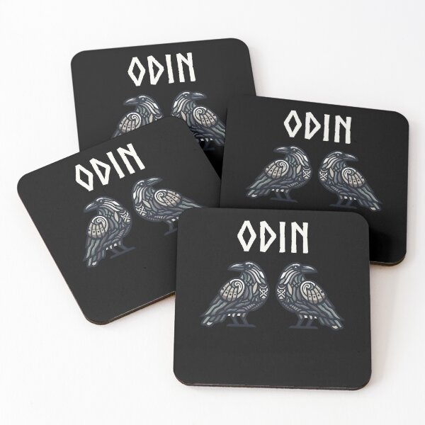 Item preview, Odin Norse God Allfather Huginn and Muninn designed and sold by Agema Apparel.