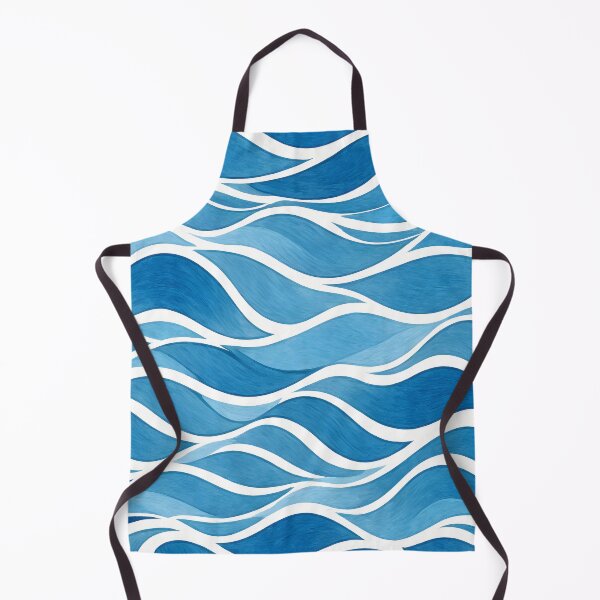 Item preview, Mid-century modern, Waves, Light Blue designed and sold by Prints and Lifestyle.