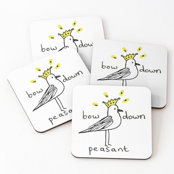 Item preview, Bow Down Peasant Royal Bird - Regal Seagull designed and sold by Copperpotter.
