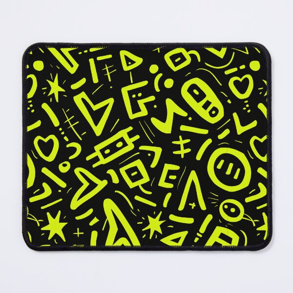 Item preview, Highlighter Yellow Drawings on Black designed and sold by MiracleSociety.