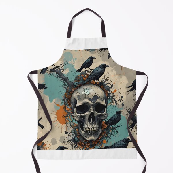 Item preview, Crow patched on skull  designed and sold by Majorartworks.