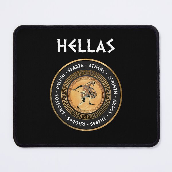 Item preview, Hellas Ancient Greece Cities Greek Hoplite Symbol designed and sold by Agema Apparel.