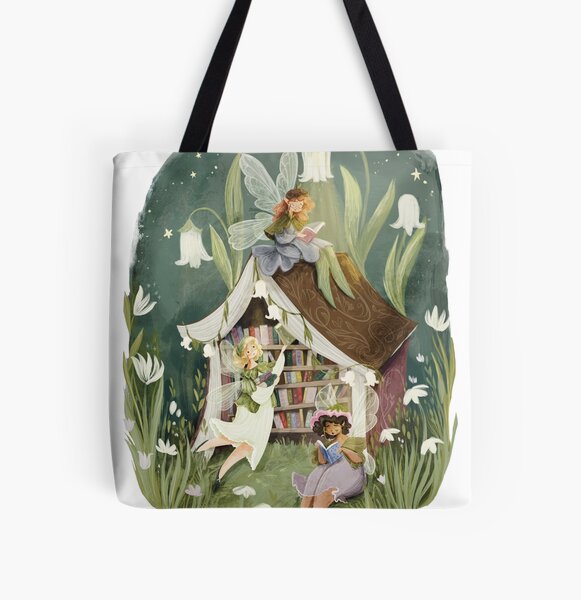 Fairy Library All Over Print Tote Bag
