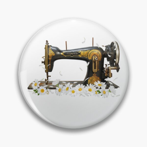 Item preview, Sewing machine with Daisy. Birth month flower sewing machine, APR flower designed and sold by godleo.