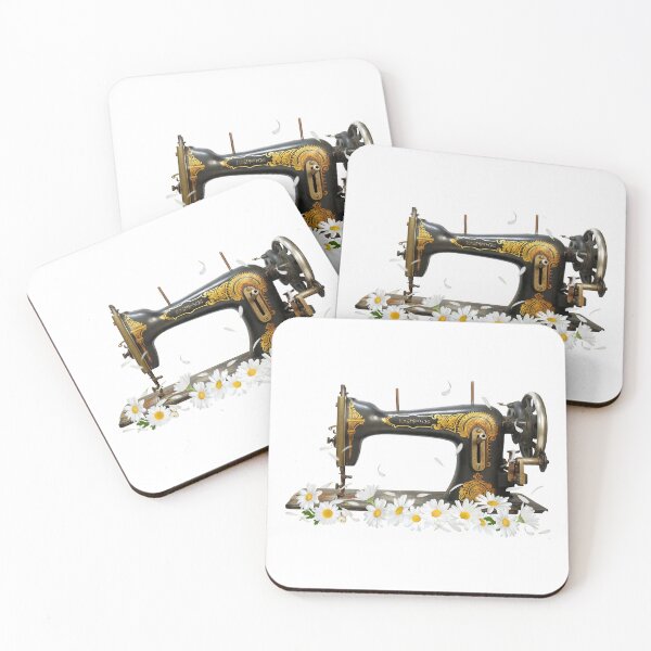 Item preview, Sewing machine with Daisy. Birth month flower sewing machine, APR flower designed and sold by godleo.