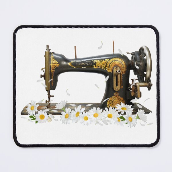 Item preview, Sewing machine with Daisy. Birth month flower sewing machine, APR flower designed and sold by godleo.