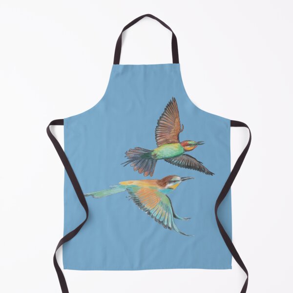 Item preview, Merops apiaster, Brightly Colored, Acrobatic Bee Eater Birds Flying designed and sold by Julia Doria.