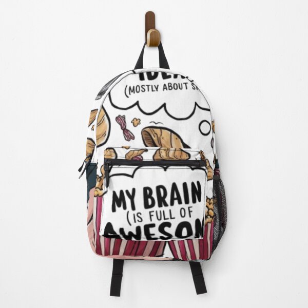Item preview, "Snack-Struck Savvy: A Whimsical Cartoon of a Woman's Overflowing Imagination" designed and sold by Chandrakant750.