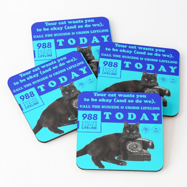 Item preview, Your Cat Wants You Okay Suicide Prevention designed and sold by 1Felinophile.