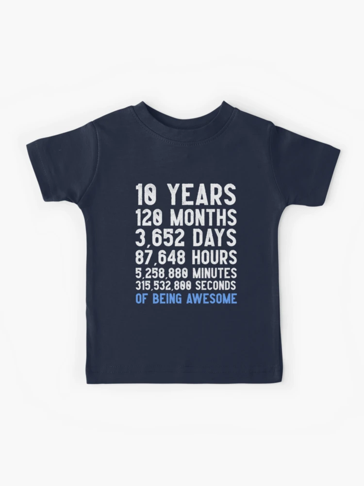 Boys 10th Birthday Countdown T Shirt Funny Gift Birthday Gift For Boys Happy Birthday 10 Years Old Kids T Shirt for Sale by larspat Redbubble