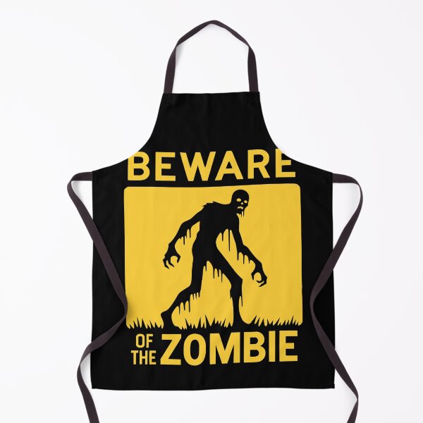 Item preview, Beware of the Zombie Sign Black and Yellow designed and sold by PrintSoulDesign.