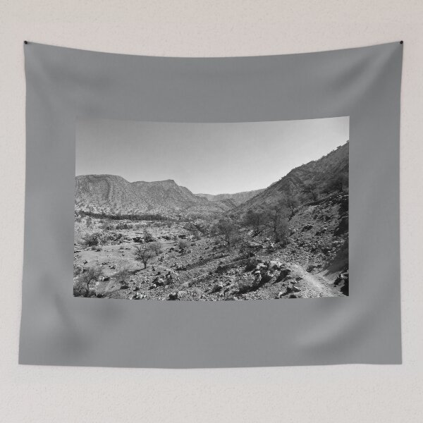 Item preview, Dry landscape, Anti-Atlas mountains, monochrome designed and sold by paulboizot.