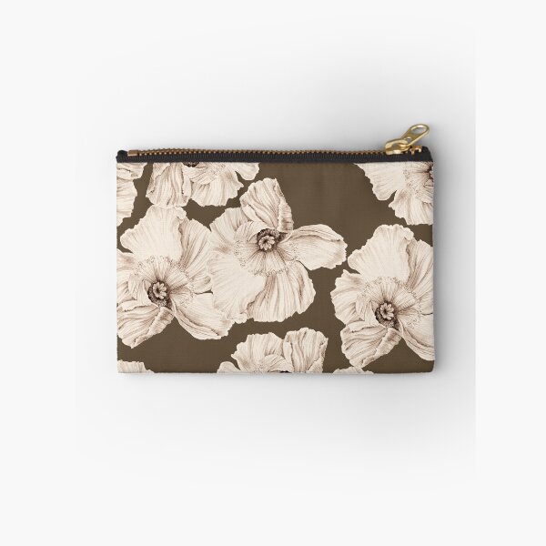 Item preview, Old World Charm - Peony Poppies - Khaki designed and sold by anne lovenskjold.