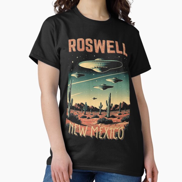 Vista previa del artículo con la obra «Roswell Reverie: Camiseta gráfica vintage de Roswell Nuevo México», diseñado y vendido por jesse1conner.