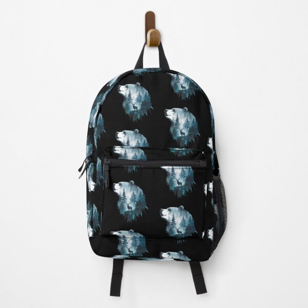 Item preview, Majestic Bear and Forest Silhouette Scene designed and sold by DZ-Merch.