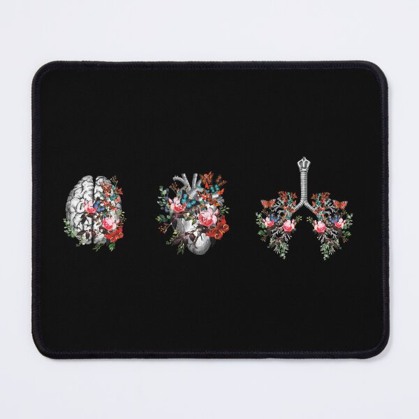 Item preview, A set of human organ, lungs, heart and brain, lung, heart, brain, anatomy, medicine, organ, medical, pulmonology, cardiology, neurology, anatomical, science, scientist designed and sold by Collagedream.