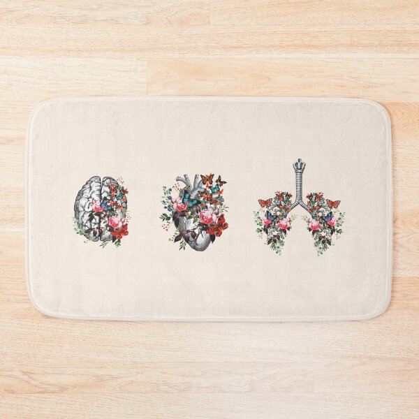 Item preview, A set of human organ, lungs, heart and brain, lung, heart, brain, anatomy, medicine, organ, medical, pulmonology, cardiology, neurology, anatomical, science, scientist designed and sold by Collagedream.