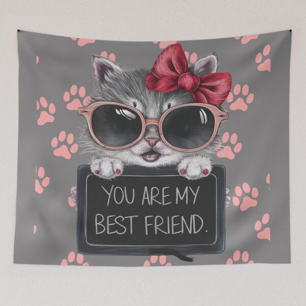 Item preview, Friendship Cat: True Friends Are Always There for You designed and sold by StyleFused.