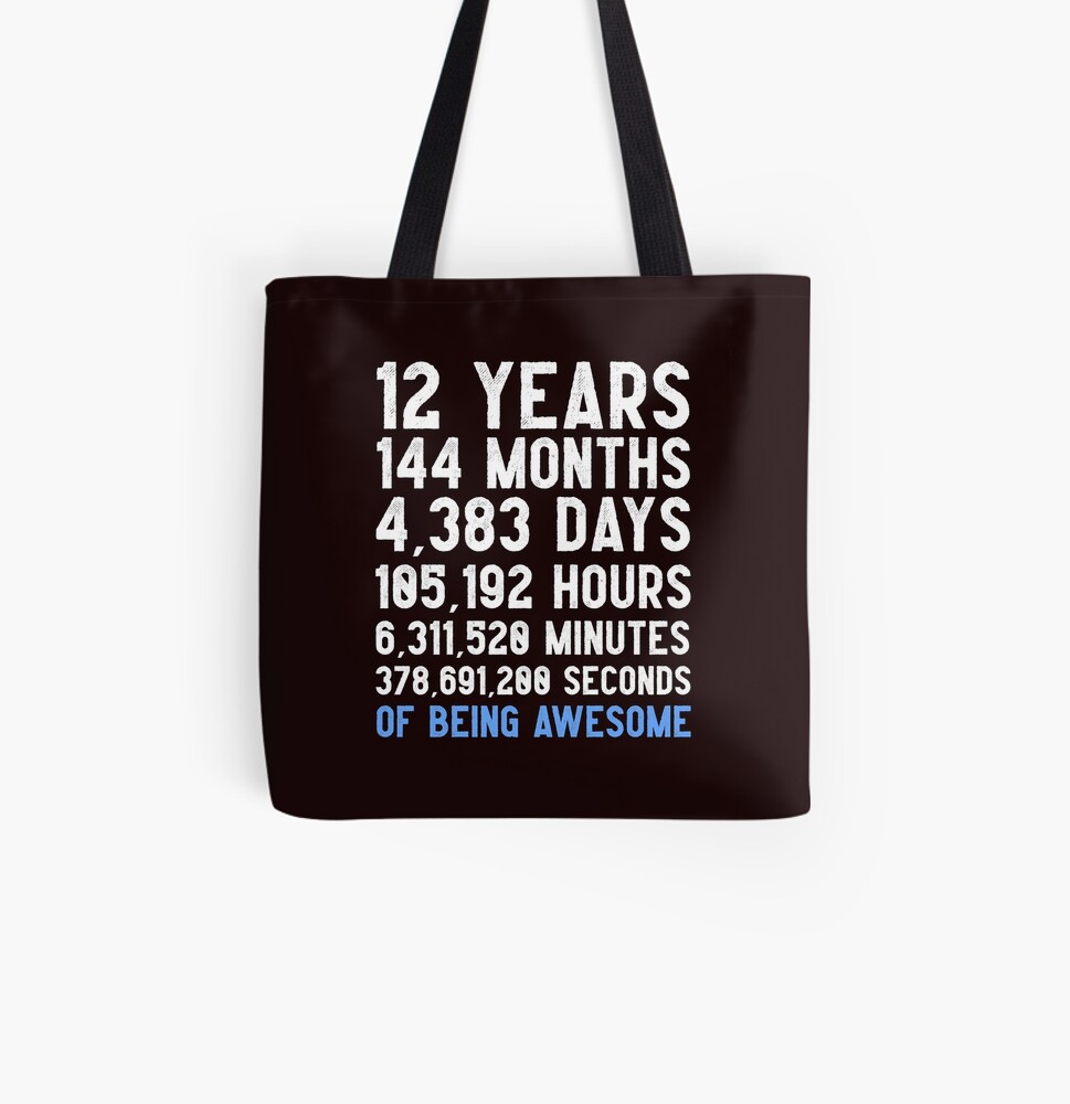 Sac A Cordon Garcons 12e Anniversaire Compte A Rebours T Shirt Cadeau Drole Cadeau D Anniversaire 12 Ans Garcons Joyeux Anniversaire 12 Ans Cadeau Pour Les 12 Ans Par Larspat Redbubble