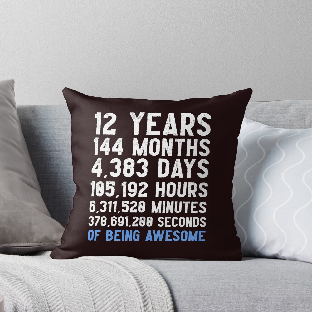 Boys 12th Birthday Countdown T-Shirt Funny Gift Birthday Gift 12 Year Old Boys  | Happy Birthday 12 Years Old | Gift for 12 Year Olds Kids T-Shirt