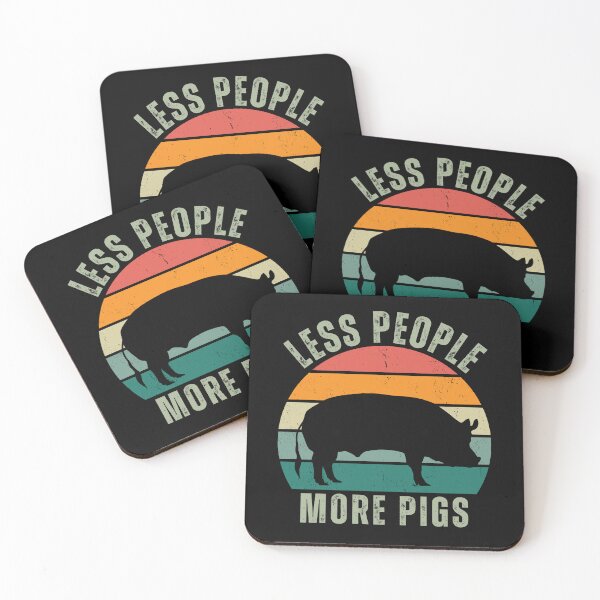 Item preview, Pig Mom Gift For Introverted Pig Lover Less People More Pigs designed and sold by twigandmeadow.