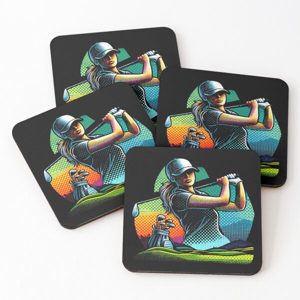Item preview, Graceful Swing A Woman Golfer’s Elegance designed and sold by SportsT-Shirts.
