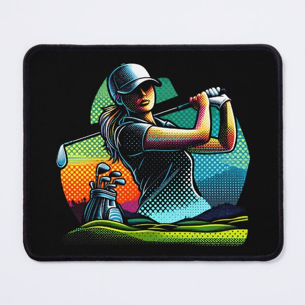 Item preview, Graceful Swing A Woman Golfer’s Elegance designed and sold by SportsT-Shirts.