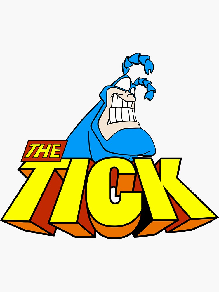 The Tick Wild Blue Yonder Comic Font Graphic T-Shirt The Tick Wild Blue Yonder Comic Font Graphic T-Shirt