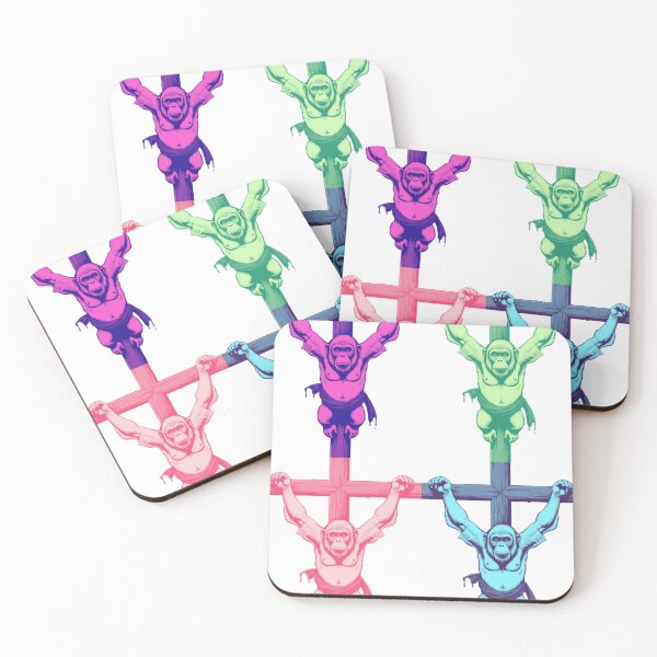 Item preview, Colorful Apes on a Cross designed and sold by DirtyWhiteApe.