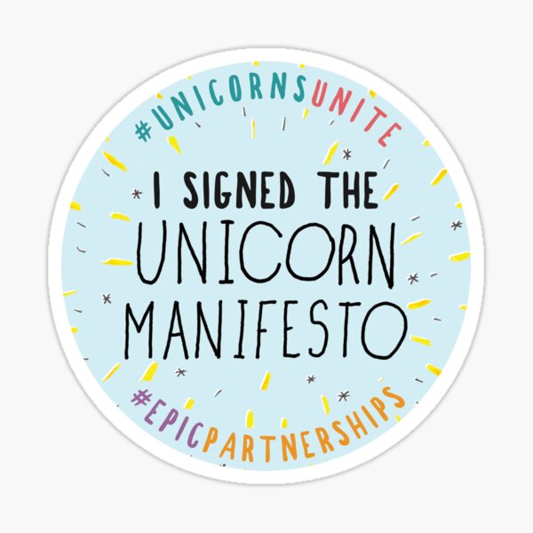 I Signed the Unicorn Manifesto Sticker
