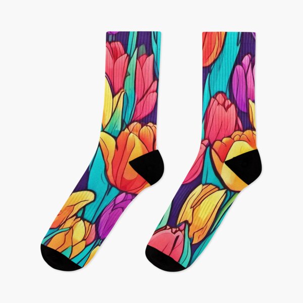 Item preview, Colorful Tulip Cartoon Art designed and sold by Health And Fitness Posts e-Store.