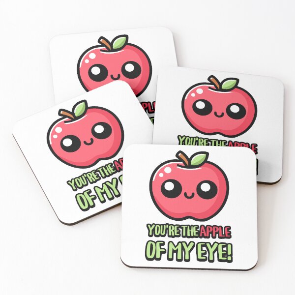 Item preview, You're The Apple Of My Eye! Cute Fruit Pun designed and sold by PMCreative.