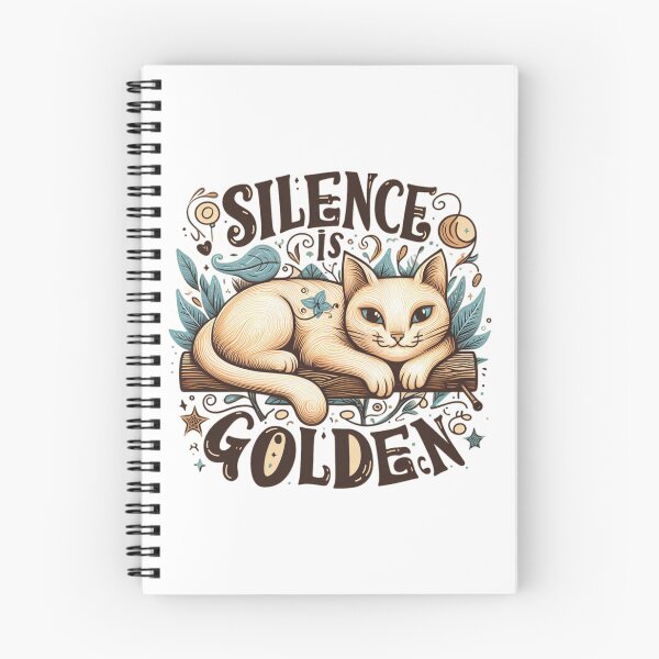 Item preview, Cat say that silence is golden designed and sold by Coollzone.
